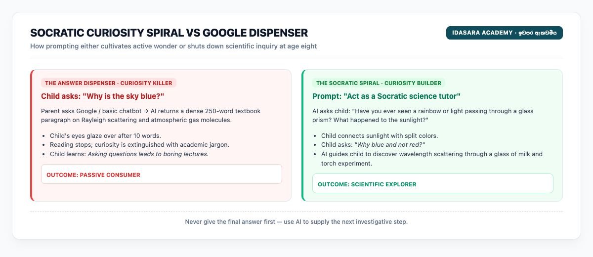 Socratic Curiosity Spiral vs Google Dispenser