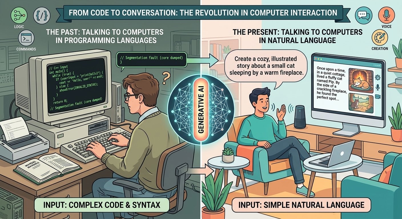 The revolution from code to conversation
