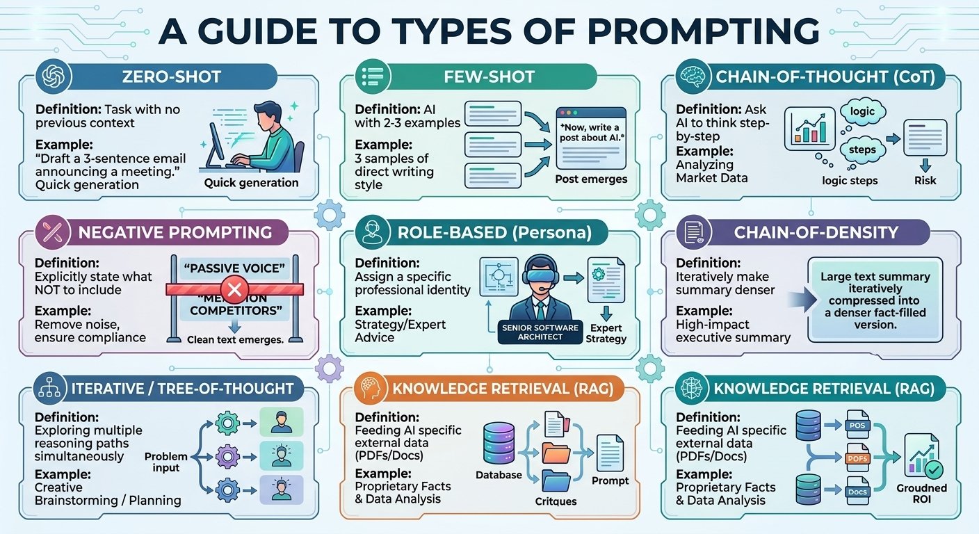 A guide to the types of prompting
