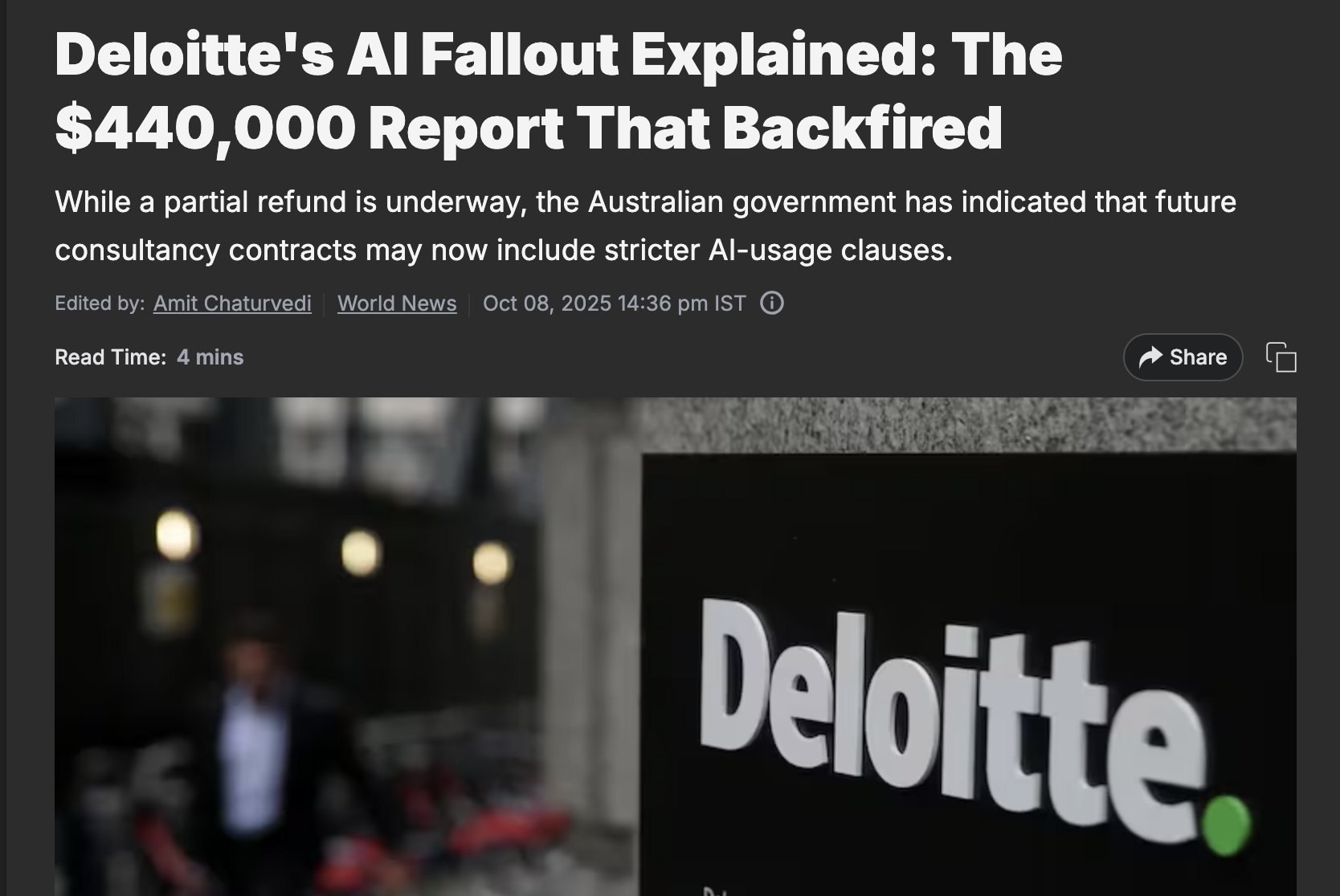 The Deloitte AI crisis