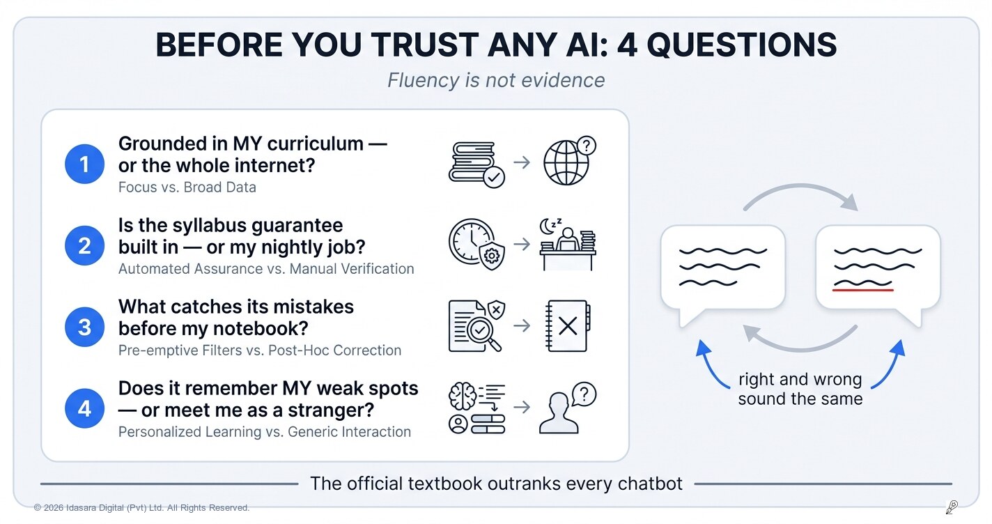 Before You Trust Any AI With Your Exam: The Four Questions