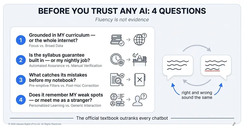 Before You Trust Any AI With Your Exam: The Four Questions
