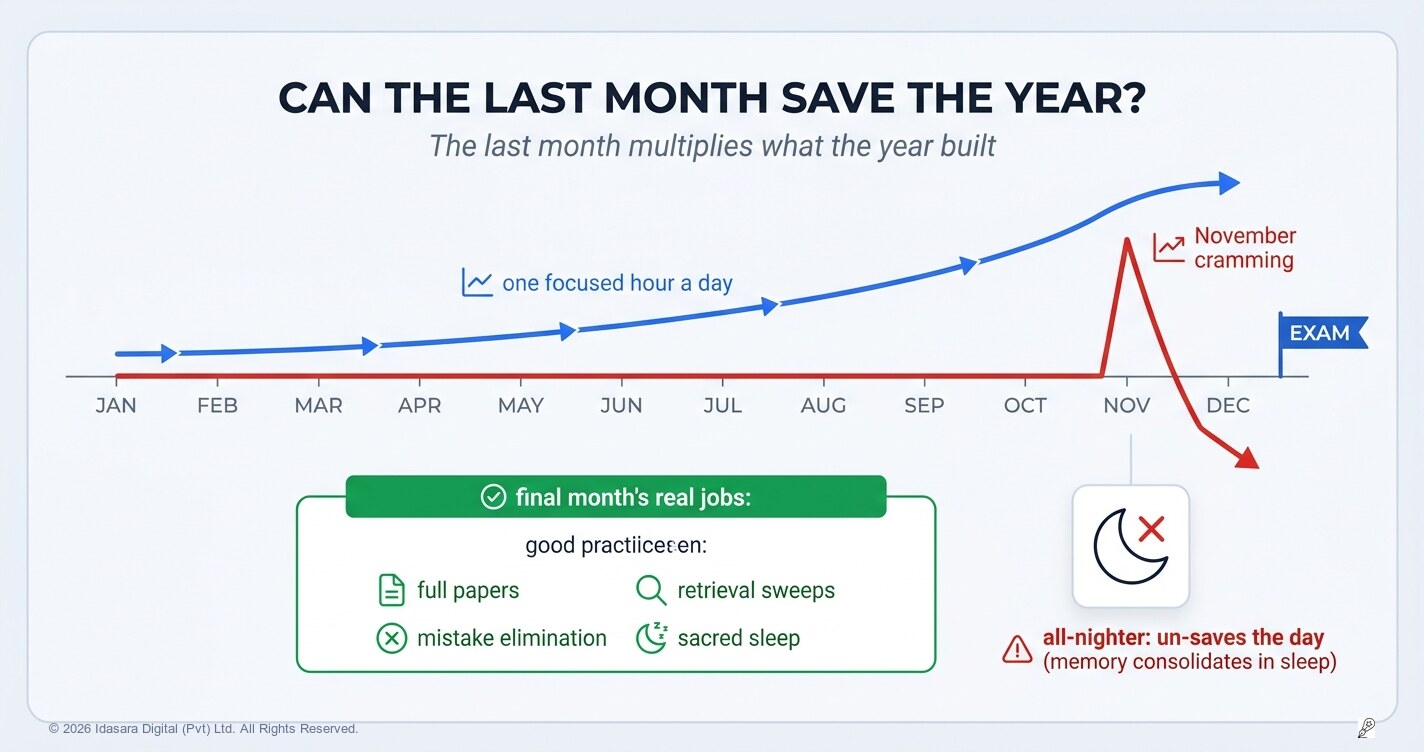 Cramming vs Consistency: Can the Last Month Save the Year?