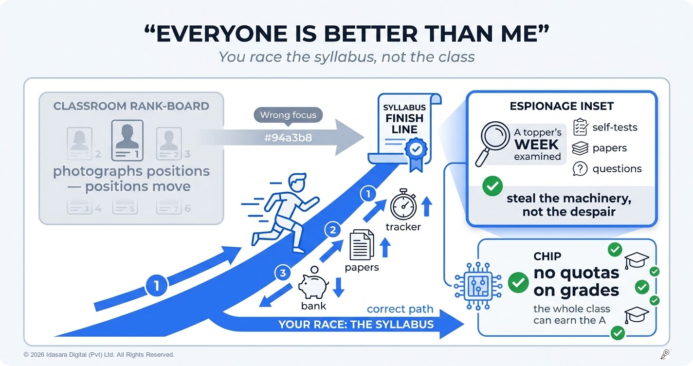 "Everyone Is Better Than Me": The Comparison Trap and the Race You're Actually In