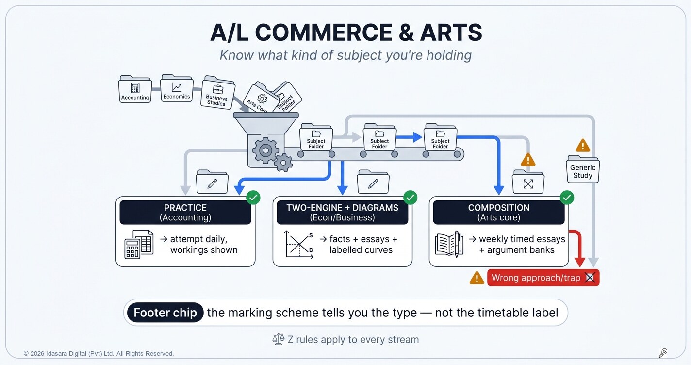 How to Study A/L Commerce and Arts: Know What Kind of Subject You're Actually Holding