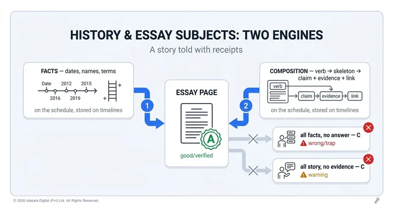 How to Study History, Civics, and Every Essay Subject: Two Engines, Not One