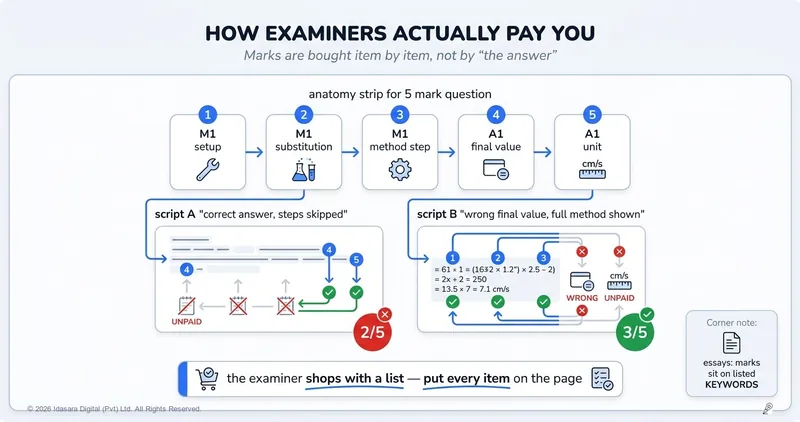 Method Marks vs Accuracy Marks: How Examiners Actually Pay You
