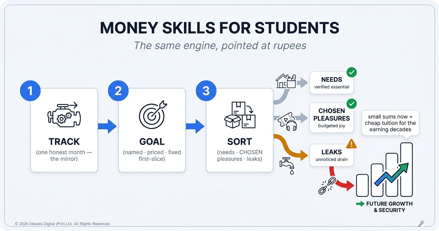 Money Skills for Students: The Same Engine, Pointed at Rupees