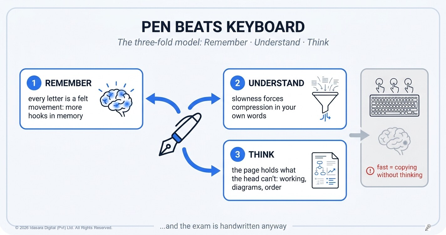 Pen Beats Keyboard: What Brain Science Actually Says
