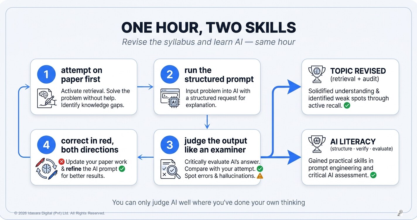 One Hour, Two Skills: How Revision Time Can Also Teach You AI