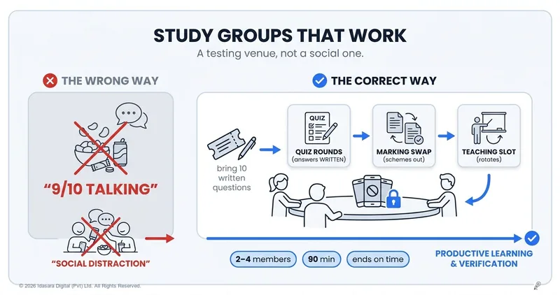 Study Groups That Actually Work: A Testing Venue, Not a Social One