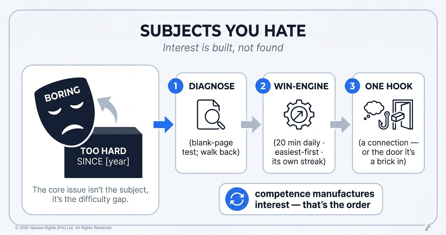Subjects You Hate: Interest Is Built, Not Found