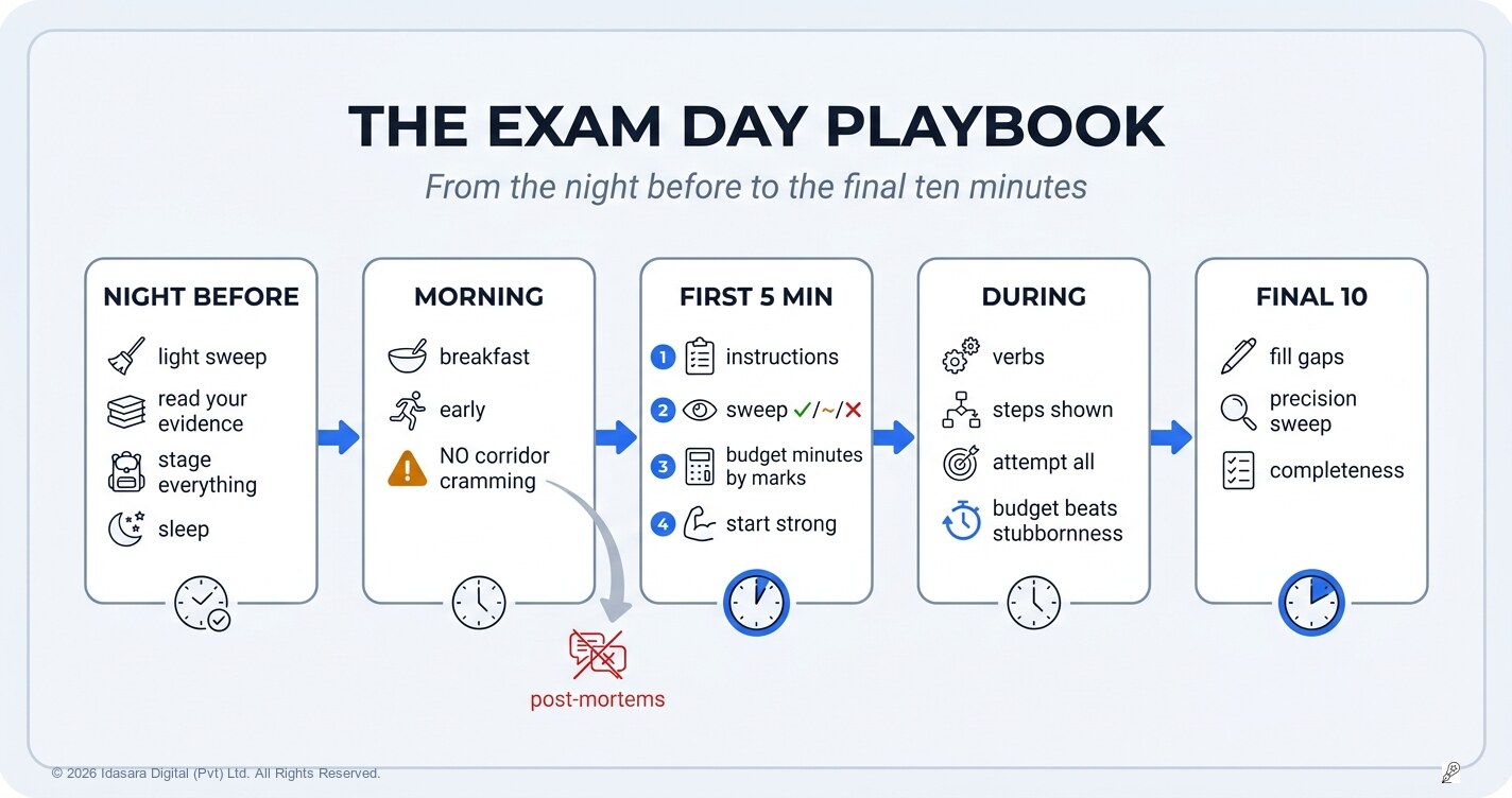 The Exam Day Playbook: From the Night Before to the Final Ten Minutes