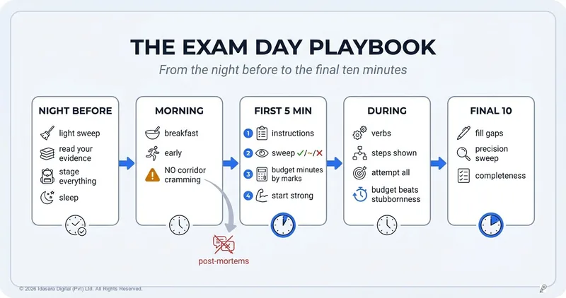 The Exam Day Playbook: From the Night Before to the Final Ten Minutes