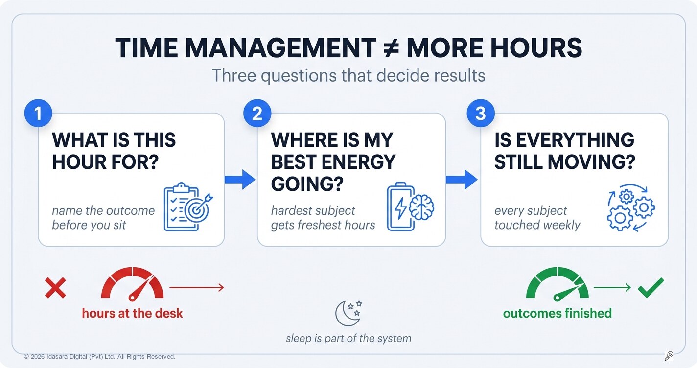 What Is Time Management, Really? (It's Not Studying More Hours)