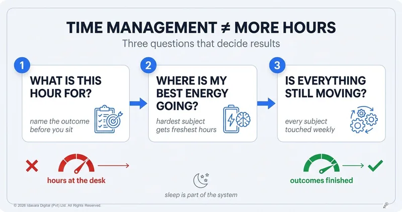 What Is Time Management, Really? (It's Not Studying More Hours)