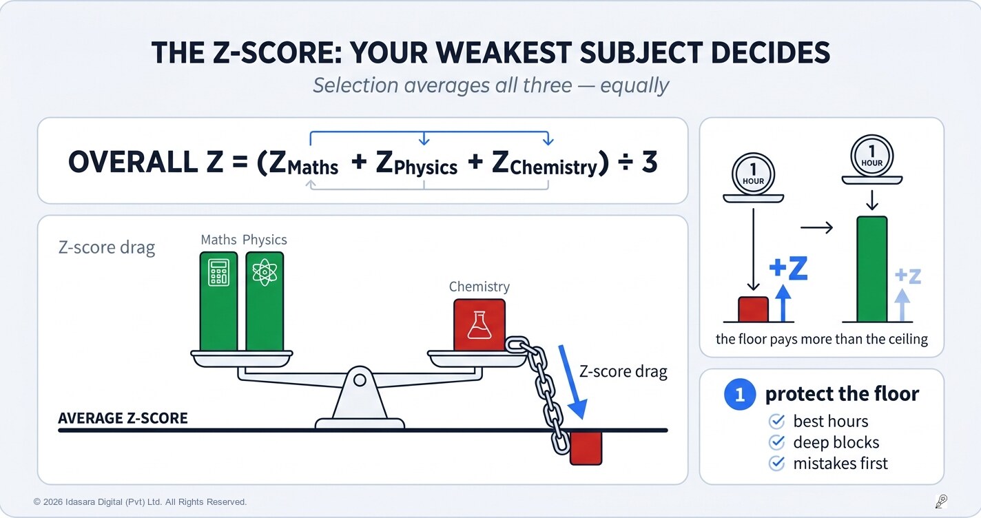 The Z-Score: Why Your Weakest Subject Decides Your University Seat