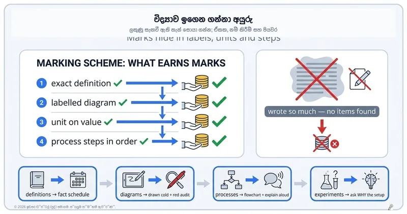 විද්‍යාව පාඩම් කරන ක්‍රමය: ලකුණු හැංගිලා තියෙන ලේබල් සහ ඒකක සොයා ගැනීම