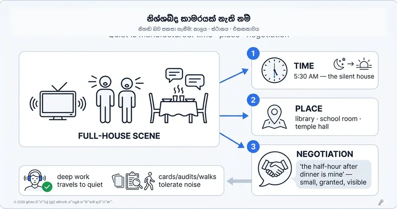 නිහඬ කාමරයක් නැද්ද? පිරිසක් මැද වුණත් පාඩම් කරන්නේ මෙහෙමයි