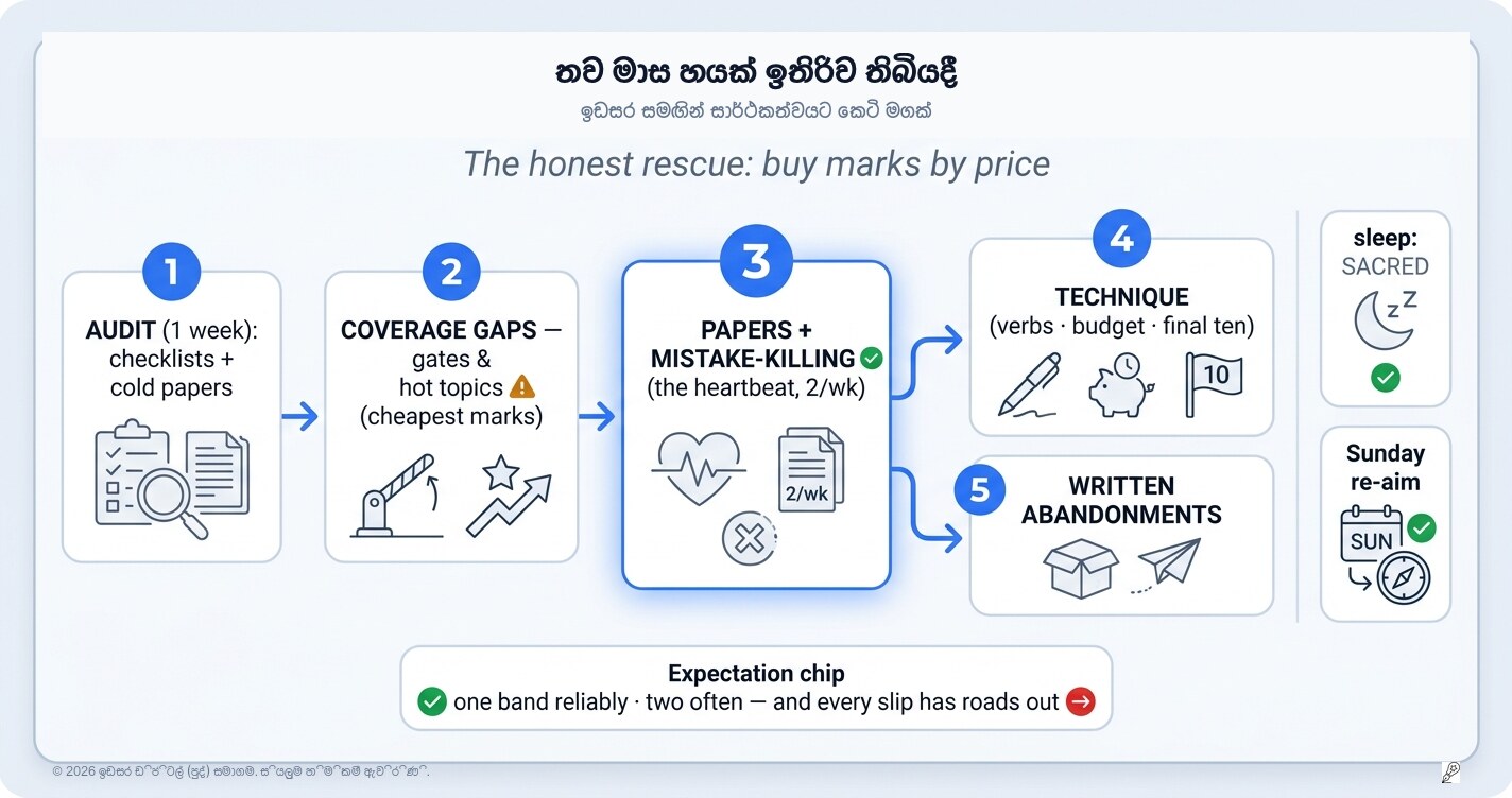 විභාගයට තව මාස හයයි: ගොඩයන්න අවංක සැලසුමක්