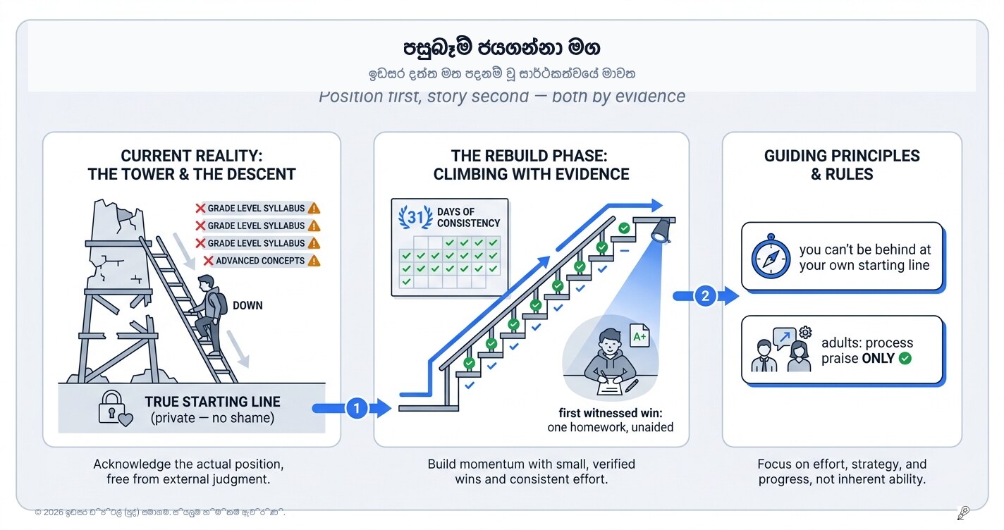 S සහ F වලින් පටන්ගෙන ගොඩයන හැටි: 'Comeback' ක්‍රමවේදය
