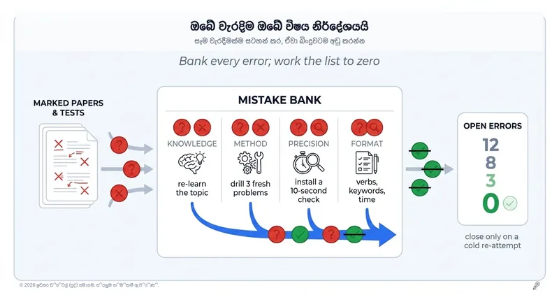 ඔයාගේ වැරදි තමයි ඔයාගේ නිර්දේශය: වැරදි බැංකුව