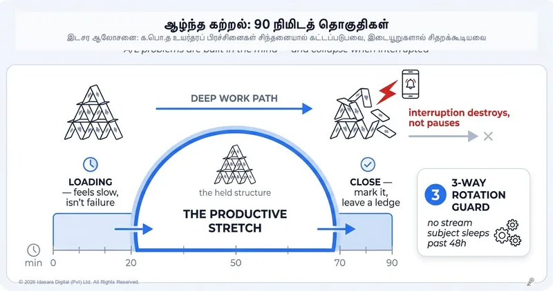 உயர்தர மாணவர்களுக்கான ஆழ்ந்த கற்றல்: கடினமான வினாக்களுக்கு ஏன் 90 நிமிடங்கள் தேவை?