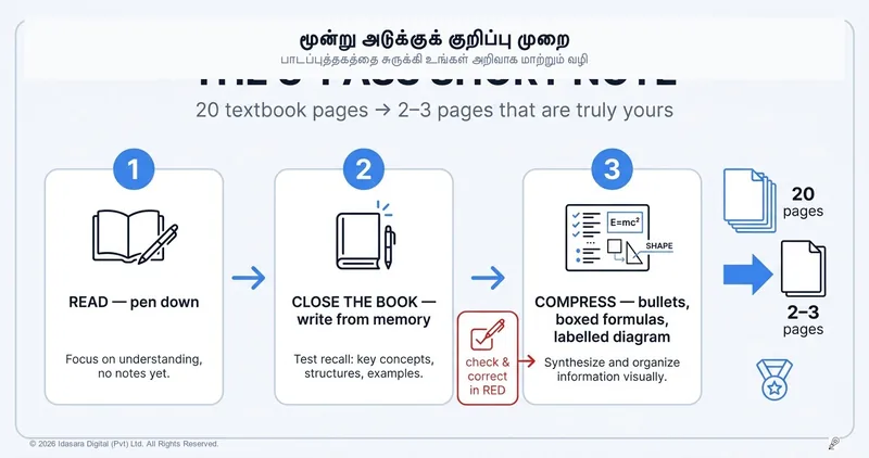 ஒரு சிறந்த சுருக்கக் குறிப்பை எடுப்பது எப்படி? (3-Pass முறை)