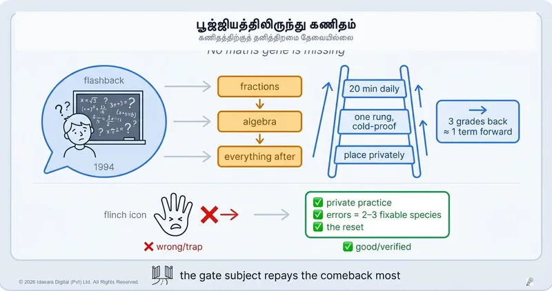 கணிதத்தில் பூஜ்ஜியத்திலிருந்து ஆரம்பிக்கலாம்: "எனக்கு கணிதம் வரவே வராது" என்று நினைக்கும் மாணவர்களுக்காக