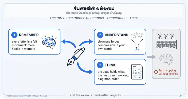 கீபோர்டை விட பேனாவே சிறந்தது: மூளை பற்றிய விஞ்ஞானம் சொல்வது என்ன?