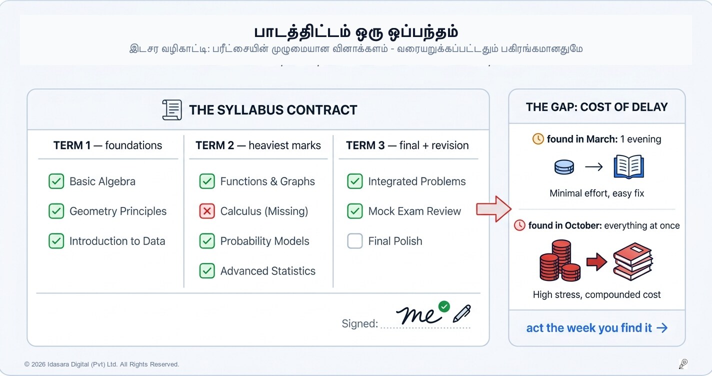 பாடத்திட்டம் என்பது ஒரு ஒப்பந்தம் — பரீட்சை உங்களைத் தீர்மானிக்கும் முன், நீங்கள் அதைத் தீர்மானியுங்கள்