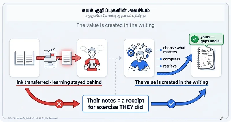 ஏன் நீங்கள் உங்களது சொந்தக் குறிப்புகளை (Short Notes) எழுத வேண்டும்?