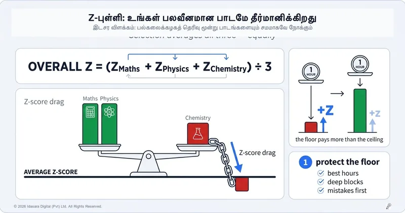 Z-Score: உங்கள் பல்கலைக்கழக அனுமதியைத் தீர்மானிப்பது உங்களது பலவீனமான பாடமே!